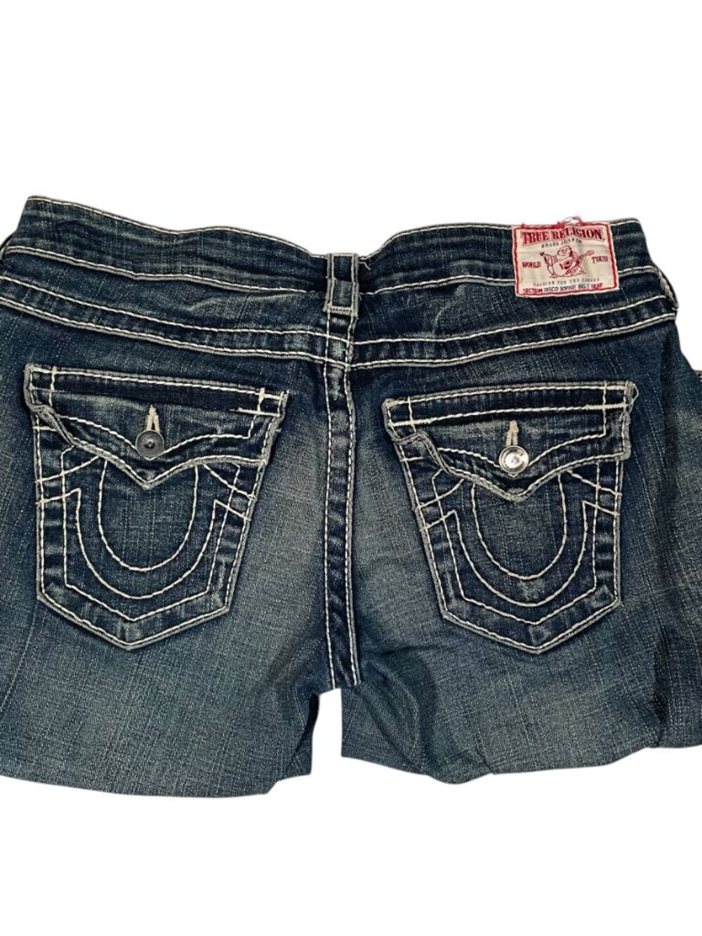 True Religion Denim Shorts Sz 28 Authentic Y2K